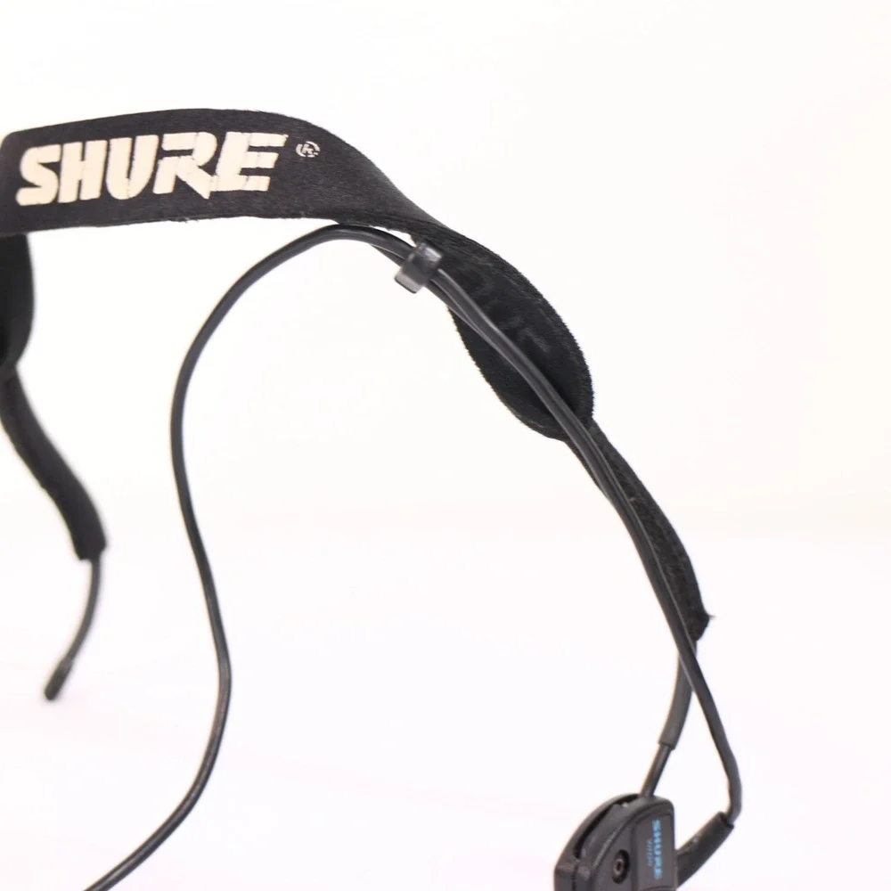 Shure WH20 Wireless Headworn Cardioid Dynamic Headset Microphone Tested Black